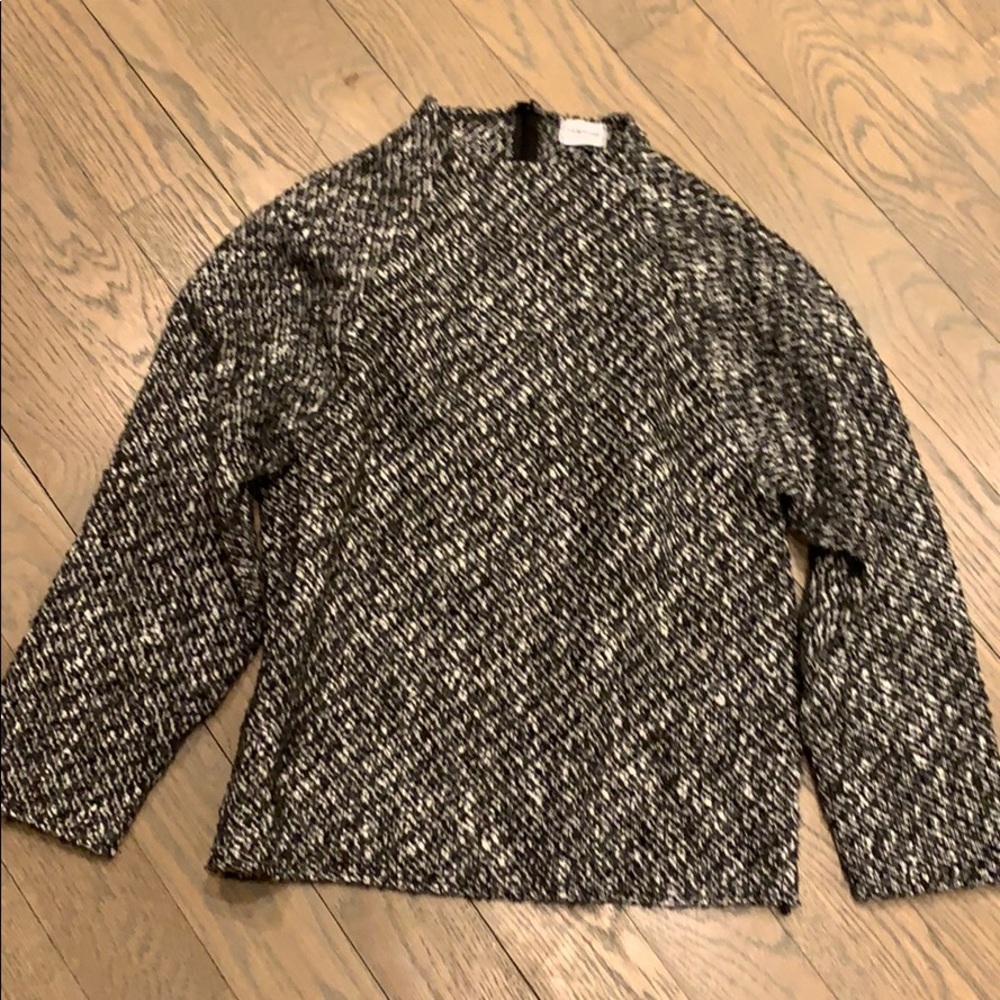 A & NEW YORK boucle knit long sleeve tweed